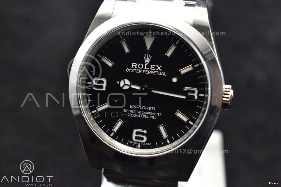 Explorer Dial 39mm Clean Edition I VR3132 SS Black 214270 1:1 on Bracelet Best 0305